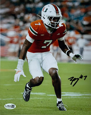 Zechariah Poyser Autographed Miami Hurricanes 8x10 Photo (JSA)