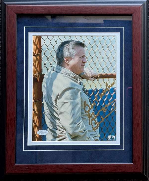 George Steinbrenner Autographed 8x10 Framed Photo (JSA)