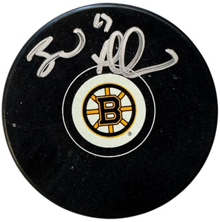 Brad Marchand Autographed Official Bruins Puck (JSA Witness)