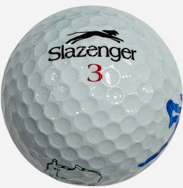 Sandy Lyle Autographed Slazenger 3 Golf Ball