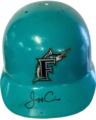 Jeff Conine Autographed Game Used Batting Helmet