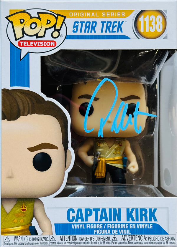 William Shatner Autographed Star Trek Captain Kirk Funko Pop #1138 (JSA)