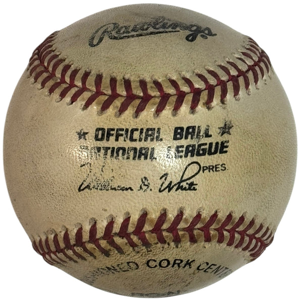 Jeff Conine Bob Natal Rick Renteria Darrell Whitmore Signed Official NL Baseball