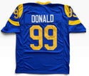 Aaron Donald Autographed Rams Custom Jersey (Beckett Witness)