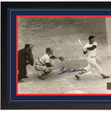 Ted Williams Signed Williams Last Home Run Framed 16x20 Photo (Green Diamond)