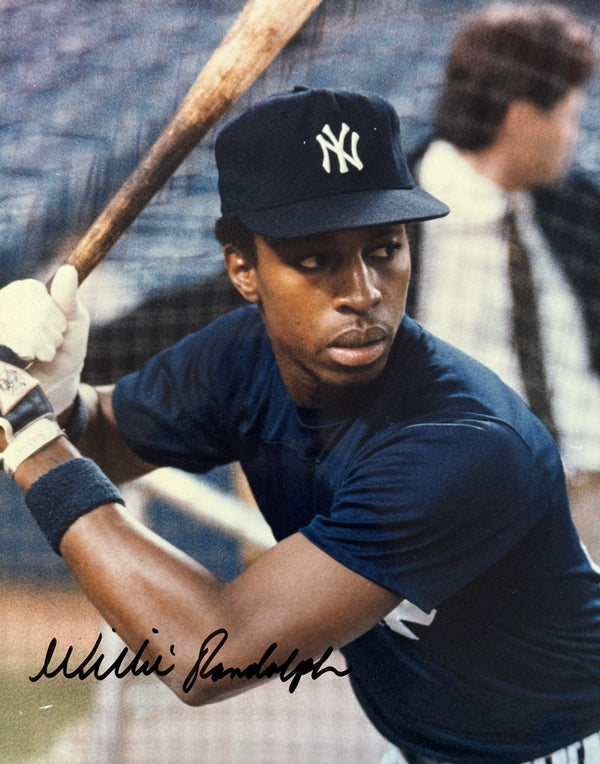 Willie Randolph Autographed Yankees 8x10 Photo