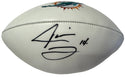 Jarvis Landry Autographed Dolphins White Panel Football (JSA)