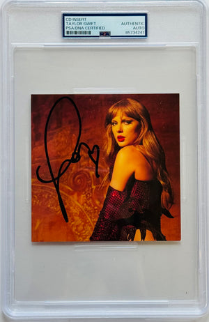 Taylor Swift Autographed CD Insert (PSA AUTO AUTHENTIC)