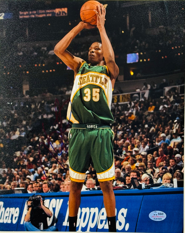 Kevin Durant autographed 8x10 Basketball Photo (SGC)
