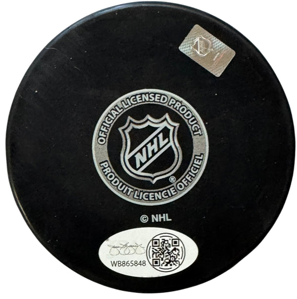 Brad Marchand Autographed Official Panthers Puck (JSA Witness)