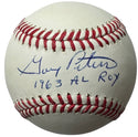 Gary Peters Autographed Official Major League Baseball (Tristar)