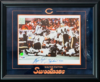 Walter Payton Autographed 8x10 Framed Football Photo (PSA)