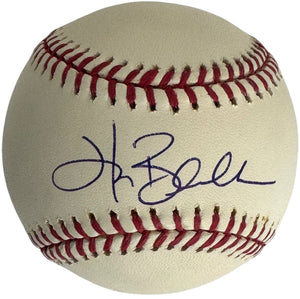 Hank Blalock Autographed Official Major League Baseball