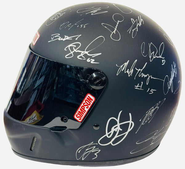 Nascar Autographed Simpson Full Size Replica Multi Signed Helmet
