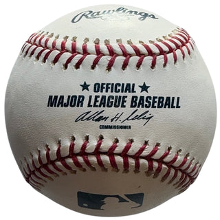 Michael Young Autographed Official Major League Baseball