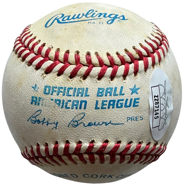 Mickey Mantle HOF'74 Autographed Official American League Baseball (JSA)