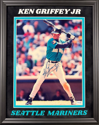 Ken Griffey Jr. Autographed Seattle Mariners 11x14 Framed Photo (JSA)