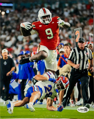 Elija Lofton Autographed Miami Hurricanes 8x10 Photo (JSA)