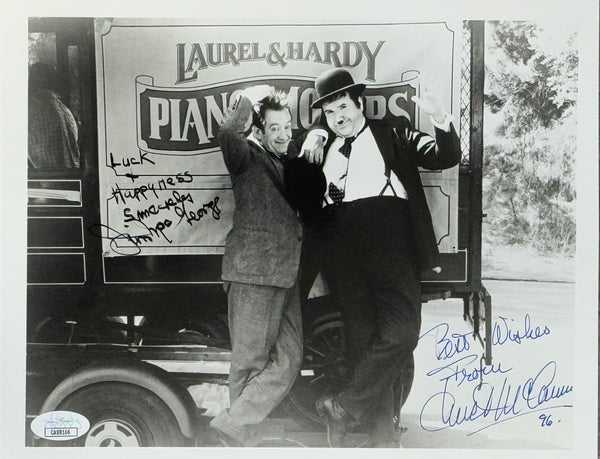 Jim MacGeorge & Chuck McCann Autographed 8x10 Celebrity Photo (JSA)