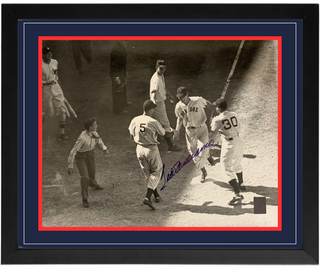 Ted Williams Signed All Star Game Home Run Framed 16x20 Photo (Green Diamond)