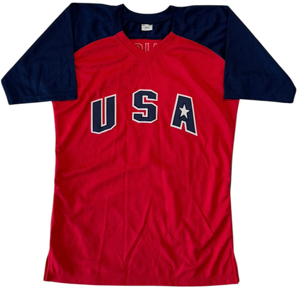 Jennie Finch Autographed Custom Olympic Jersey XL (JSA)