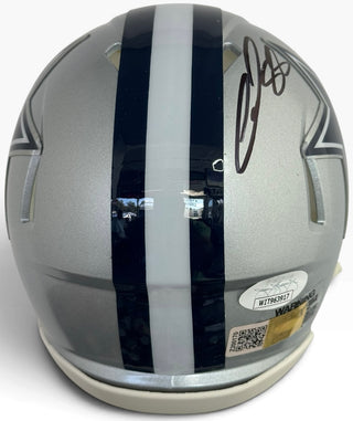 CeeDee Lamb Autographed Dallas Cowboys Mini Helmet (JSA Witness)