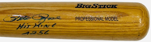 Pete Rose "4256 & Hit King" Autographed Rawlings Big Stick Ash Bat