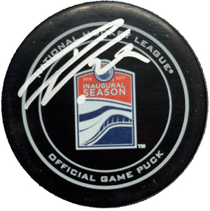 Leon Draisaitl Edmonton Oilers Authentic Autographed Official Game Puck (Fanatics)