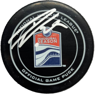 Leon Draisaitl Edmonton Oilers Authentic Autographed Official Game Puck (Fanatics)