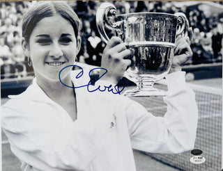 Chris Evert Autographed 11X14 Tennis Photo (JSA)