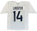 Kamari Lassiter Autographed Custom Texans Jersey (Beckett Witness)