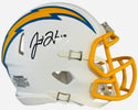 Justin Herbert Autographed Chargers Speed Mini Helmet (Beckett)