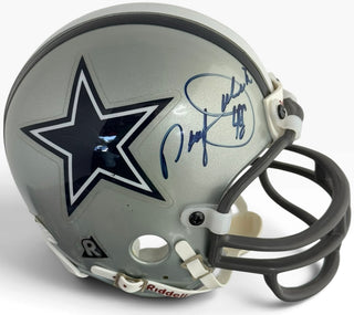 Herschel Walker & Daryl Johnston Autographed Dallas Cowboys Mini Helmet (JSA)