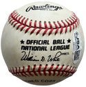 Eddie Mathews Autographed Official National League Baseball (JSA)