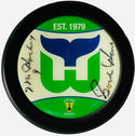 Gordie Howe Autographed Whalers Hockey Puck (Beckett)