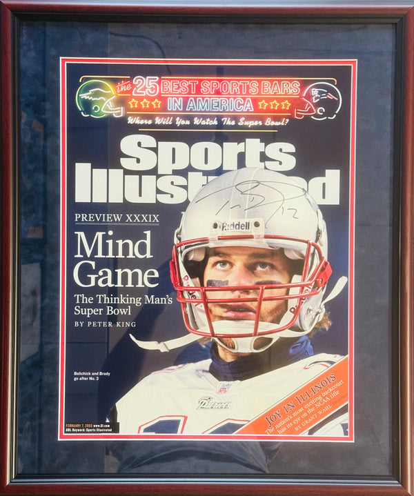 Tom Brady Autographed Patriots 16x20 Framed Photo (JSA)