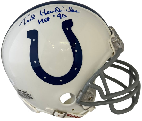 Ted Hendricks Autographed Colts Mini Helmet (JSA)