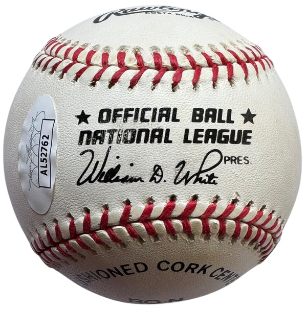 Ron Gant Autographed Official National League Baseball (JSA)