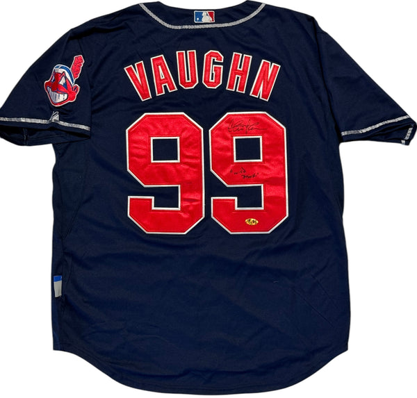 Charlie Sheen Autographed Cleveland Authentic Majestic Jersey Size 48