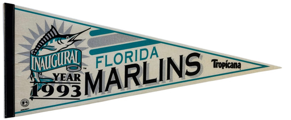 1993 Inaugural Year Florida Marlins Large Pennant Banner