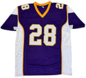 Adrian Peterson Autographed Custom Vikings Jersey (Beckett Witness)