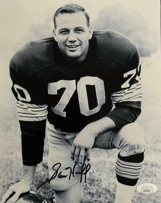 Sam Huff Autographed Giants 8x10 Photo (JSA)