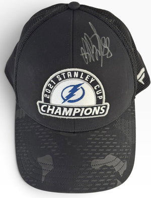 Andrei Vasilevskiy Autographed 2021 Stanley Cup Champions (JSA)