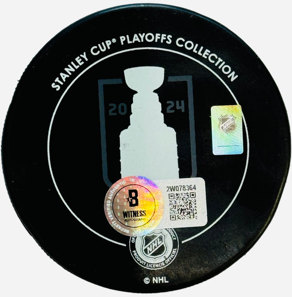 Dmitry Kulikov Autographed Panthers Stanley Cup Champions Puck (Beckett Witness)