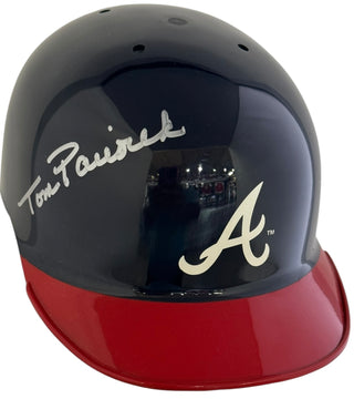 Tom Pacorek Autographed Atlanta Braves Mini Helmet