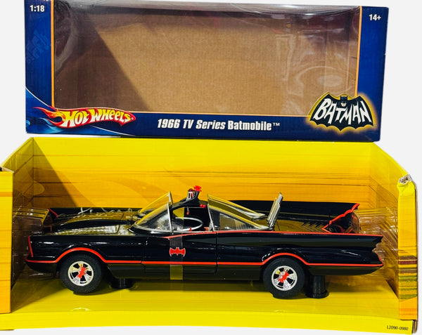 Adam West & Burt Ward Autographed Batman&Robin 1:18 Scale Hot Wheels Batmobile (JSA)