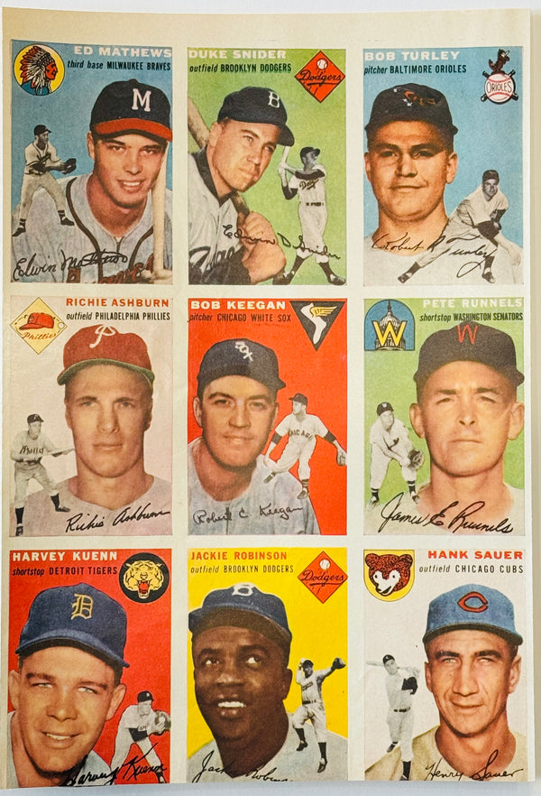 Sports Illustrated Aug 16, 1954 First Issue Complete w/Uncut Baseball Cards and mailer