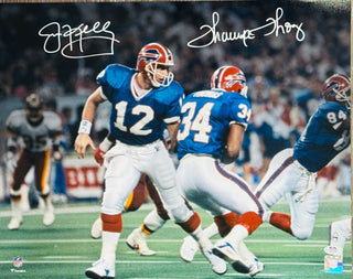 Jim Kelly & Thurman Thomas Autographed Bills 16x20 Photo (PSA)