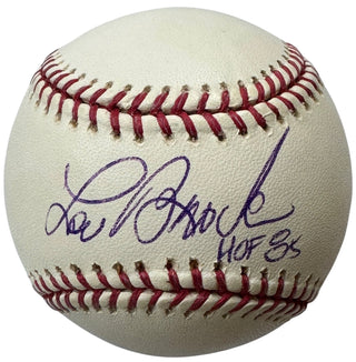 Lou Brock Autographed Official Major League Baseball