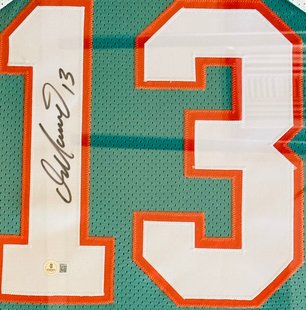 Dan Marino Autographed Framed Dolphins Authentic Wilson Jersey (Beckett)